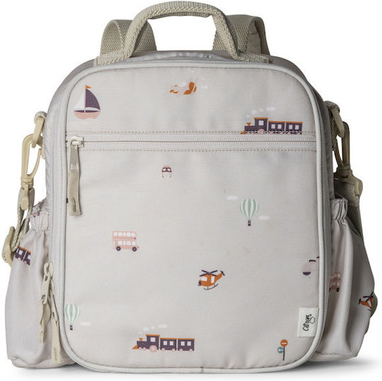 Citron Lunchbag Backpack Geantă Izotermică de Prânz de Mână pentru Școală 0.5lt Bej 21 x 10 x 22.5cm