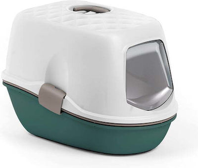 Furba Top Chic Cat Toilet Closed with Filter and Sieve Green L59xW39xH42cm