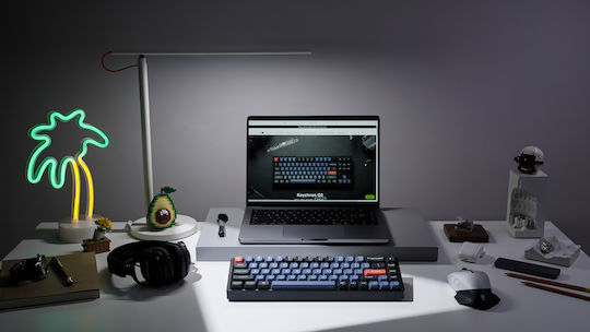 Keychron K6 Pro Wireless Gaming Mechanical Keyboard 65% with Custom Brown switches and RGB lighting (English US)