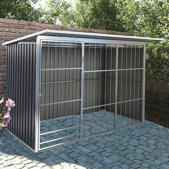Steelen Kennel A Μεταλλικό Πάρκο Σκύλου 260x160x180εκ. Ασημί