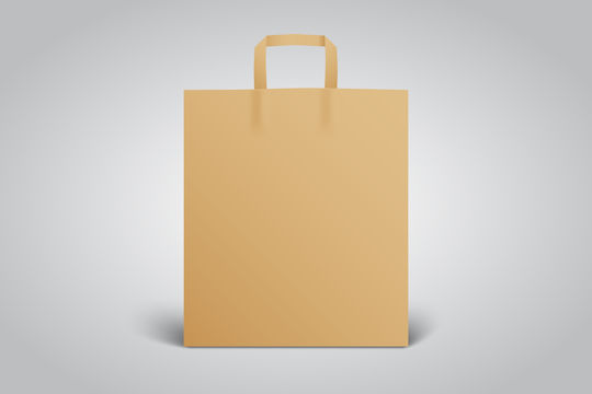 Intertan Χάρτινη Σακούλα Συσκευασίας με Χεράκι Kraft 30x26x14εκ. Μπεζ