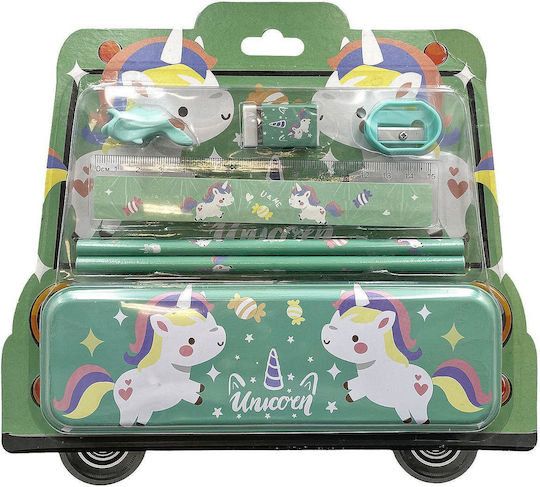 Justnote Unicorn Kids Stationery Set with Pencil, Sharpener, Eraser and Notepad