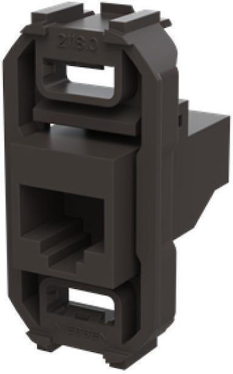 Abb Einzel Netzsteckdosenmechanismus RJ45 Typ Cat5 in Schwarz Farbe 702630
