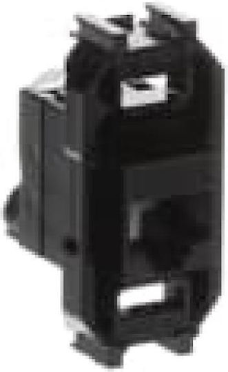 Abb Zenit Einzel Netzsteckdosenmechanismus RJ45 Typ Cat6 in Schwarz Farbe 700808