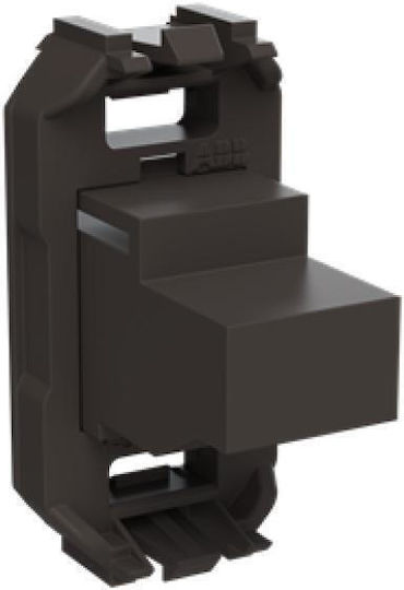 Abb Einzel Netzsteckdosenmechanismus RJ45 Typ Cat5 in Schwarz Farbe 702630