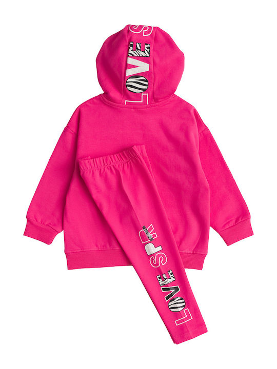 Sprint Kids Set with Leggings Winter 2pcs Fuchsia