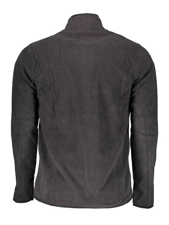 Gian Marco Venturi Men's Cardigan with Zipper Black