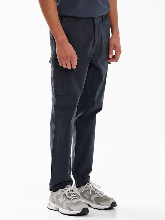Emerson Men's Trousers Cargo Elastic in Regular Fit Navy Blue
