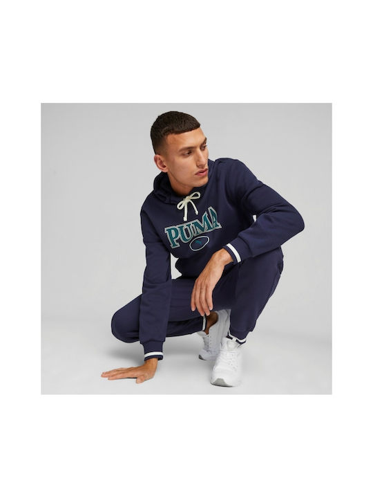 Puma Herren Sweatshirt mit Kapuze Blau