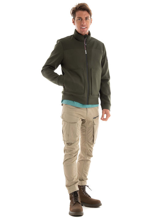 Ecoalf Herren Sweatshirt Jacke Khaki