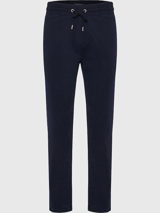 Sweatpants with Elastic Navy Blue