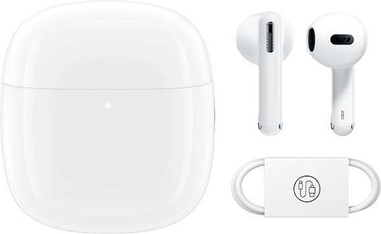 Baseus Bowie WX5 Earbud Bluetooth Handsfree Ακουστικά με Θήκη Φόρτισης Λευκά