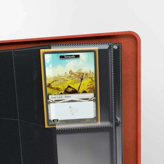 Gamegenic Zip-Up Album 24 Pocket Binder 12-Pocket Standard Size Red