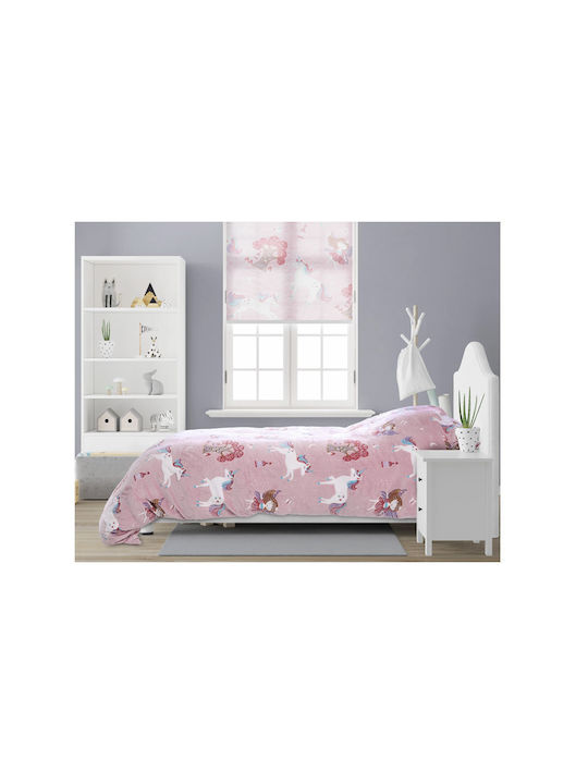 Sleeptime Fairy Tale Комплект Детски Плик за Завивка Единичен с Калъфка Розов 140x220бр
