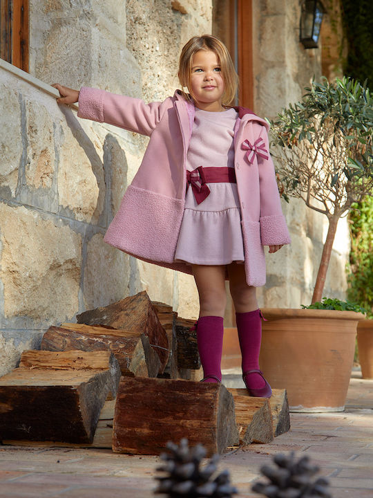 Kinderkleid Set mit Accessoires Rosa