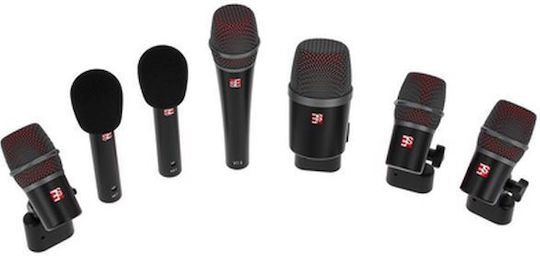 SE Electronics V Pack Club Σετ Δυναμικό Μικρόφωνο XLR Shock Mounted για Studio