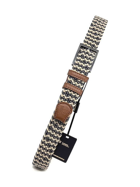 Elastic Men's Belt Knitted Multicolored