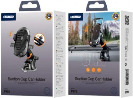 Jellico Car Mobile Mount with Adjustable Hooks Black