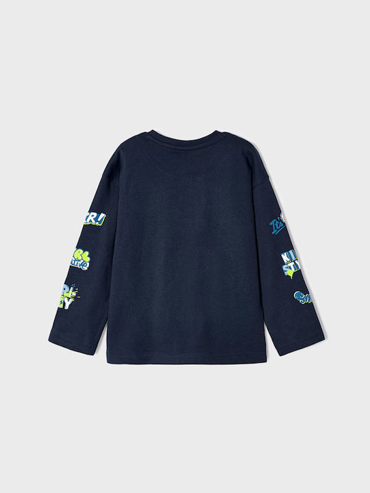 Mayoral Kids Blouse Long Sleeve Gray