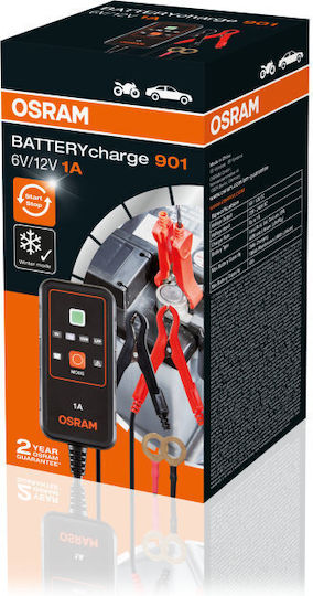 Osram 901 Car Battery Charger & Maintainer 6/12V