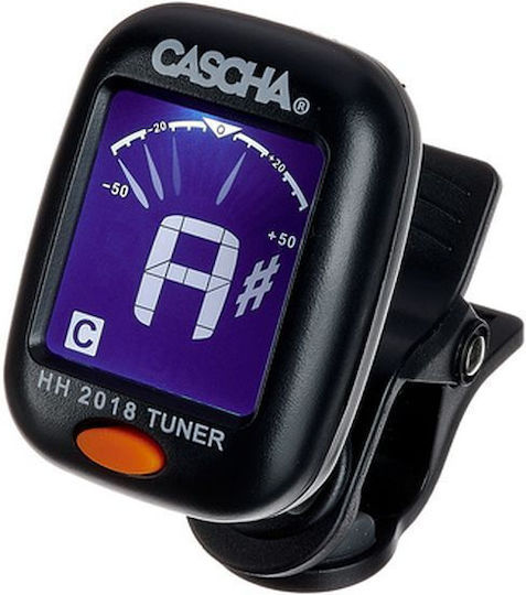 Cascha Χρωματικό Κουρδιστήρι Multi Clip Tuner σε Μαύρο Χρώμα