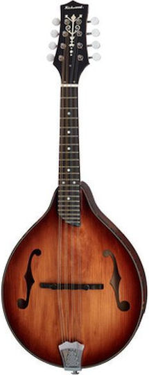 Richwood Akustisch Mandoline RMA-90-NT mit flachem Körper Walnuss getönt