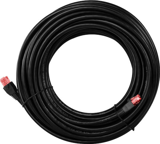 Goobay U/UTP Kat.6 Netzwerkkabel Ethernet Außenbereich Ohne Netzwerkkabel 50m Schwarzes