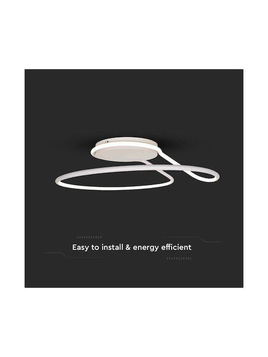 V-TAC Ceiling Mount Light 25cm White with Integrated LED