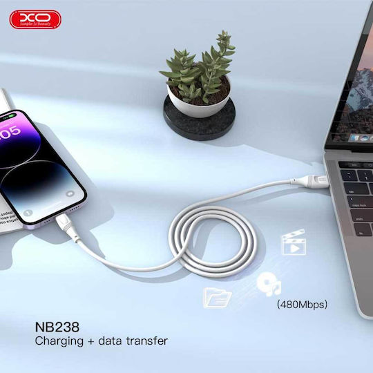 XO NB238 Regular USB 2.0 to micro USB Cable Μαύρο 3m (16.005.0241)