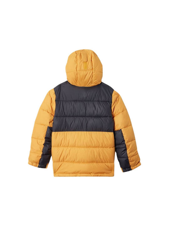 Columbia Kinderjacke Kurz mit Futter & Kapuze Gelb