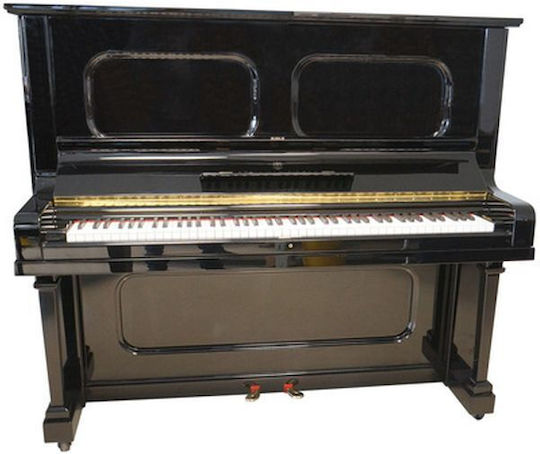 Steinway Akustisch Aufrecht Klavier I-138 Poliertes Schwarz