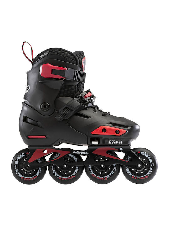 Rollerblade Apex Inline Αυξομειούμενα Rollers Μαύρα Παιδικά