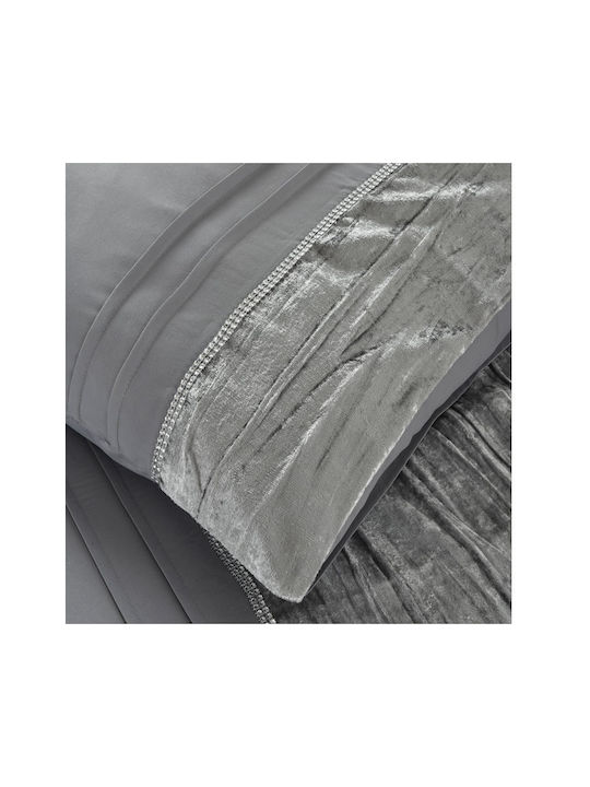 Sleeptime Duvet Cover Set Queen with 2 Pillowcases 240x220 Tokyo Dark Grey