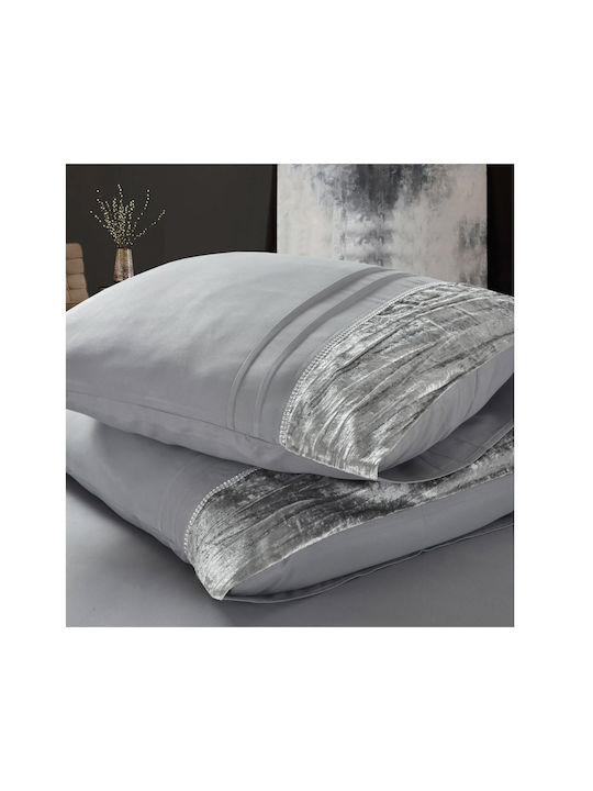 Sleeptime Duvet Cover Set Queen with 2 Pillowcases 240x220 Tokyo Dark Grey