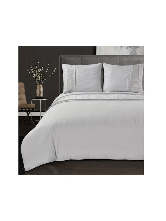 Sleeptime Duvet Cover Set Queen with 2 Pillowcases 240x220 Jaipur Grey