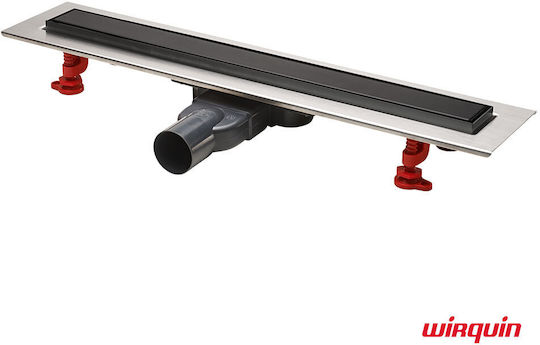 Wirquin Venisio Slim Kanal Boden mit Länge 50cm Silber