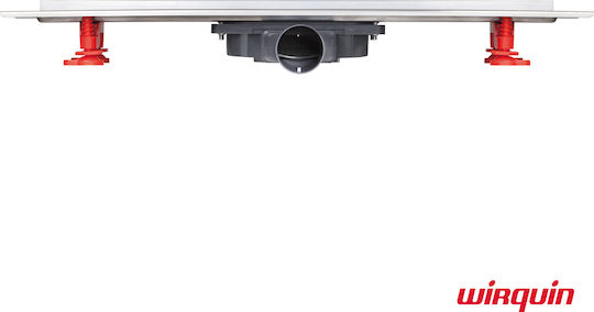 Wirquin Venisio Slim Kanal Boden mit Länge 50cm Silber