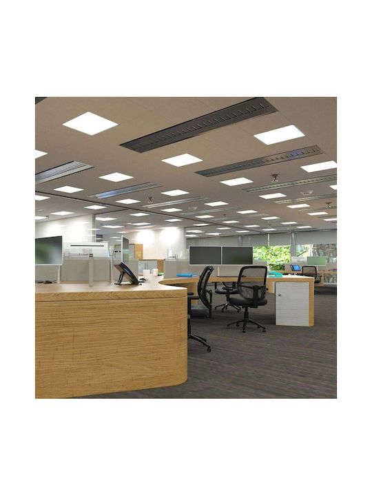 V-TAC Pătrat Încastrat Panou LED Putere 36W cu Alb Rece Lumini 60x60cm.