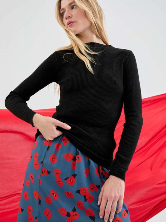 Women's Long Sleeve Sweater Black