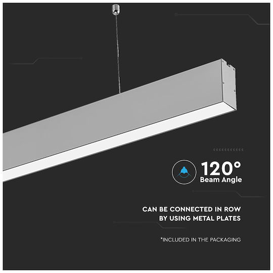 V-TAC LED Γραμμικό Φωτιστικό Οροφής 40W Ψυχρό Λευκό IP20 Μ120xΒ6.7xΥ3.5εκ.
