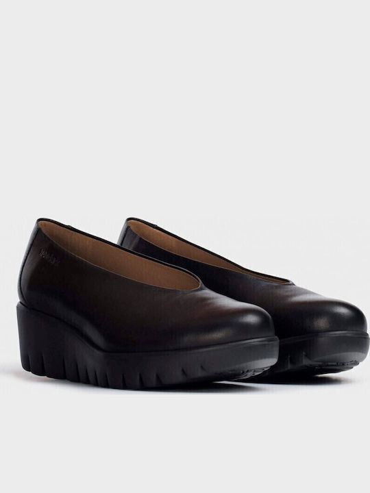 Leder Pumps Schwarz