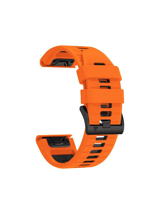 Tech-Protect ICONBAND PRO Strap Silicone Orange / Black (Garmin Fenix 5/6/6 Pro/7)