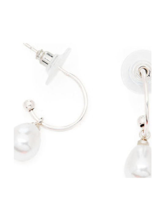Philio Earrings Hoops with Pearls