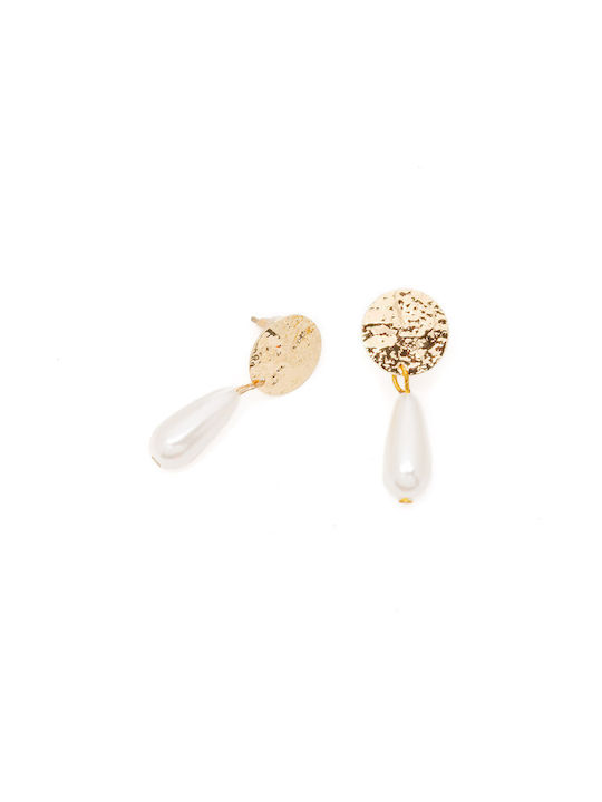 Philio Earrings Pendants Gold Plated with Pearls