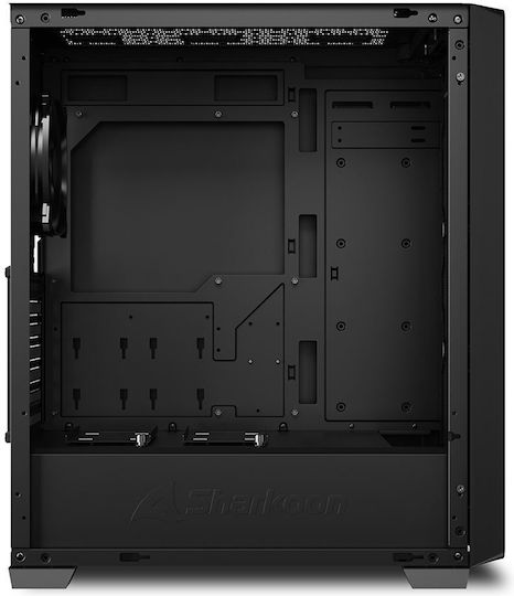 Sharkoon VS8 Gaming Micro Tower Computer Case with Side Window Black