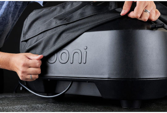Ooni Κάλυμμα Ψησταριάς Μαύρο Συμβατό με το Ooni Volt 12 από Πολυεστέρα 28x52