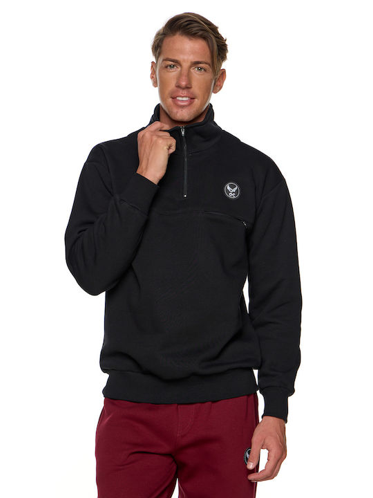 Bodymove Men's Sweatshirt with Pockets Black