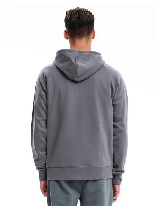 Emerson Men's Sweatshirt Jacket with Hood and Pockets Gray