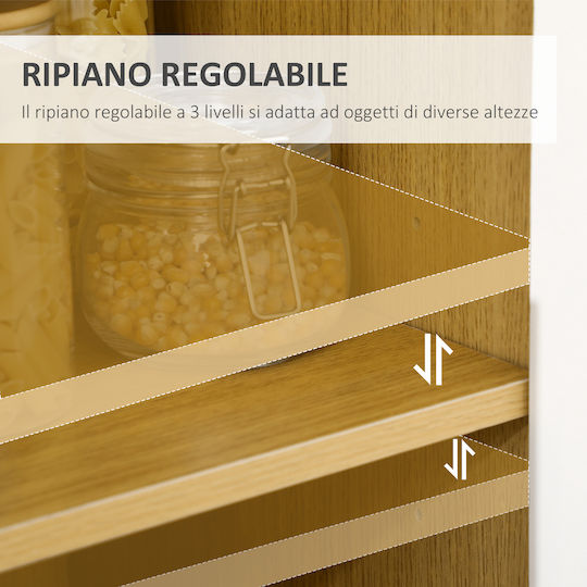 Office Storage Chipboard Cabinet Blue L90xW40xH98.5cm