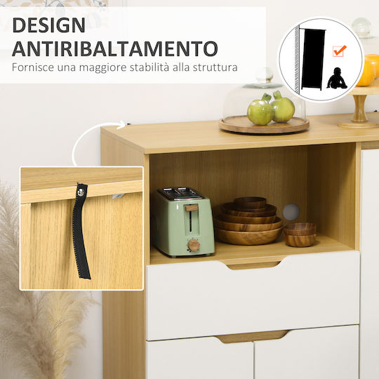 Office Storage Chipboard Cabinet Blue L90xW40xH98.5cm